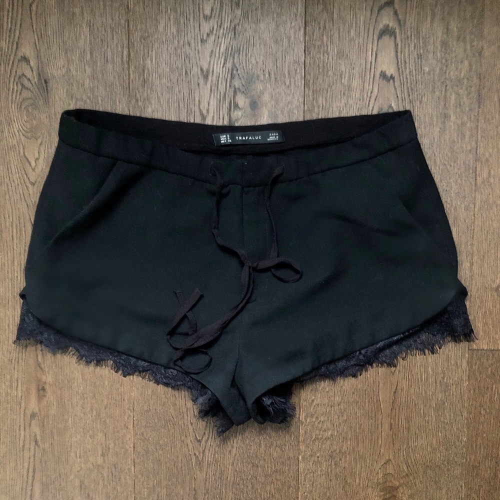 Zara Lace Trim Shorts